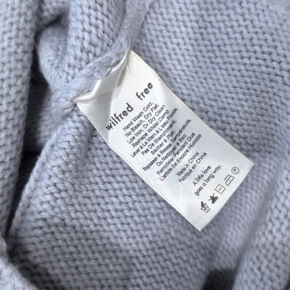 Aritzia Wilfed Free wool cropped Crop turtleneck  Crop Long Sleeves  Medium - Picture 4 of 5